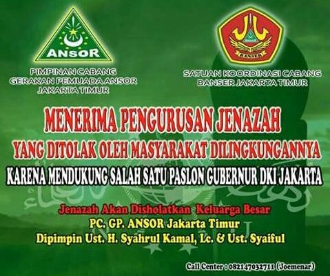 GP Ansor Jakarta Siap Shalatkan Jenazah yang Ditolak Warga Paling Beriman