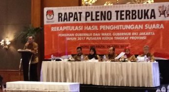 Hasil Pilgub DKI Putaran Dua, KPU Gelar Pleno Terbuka