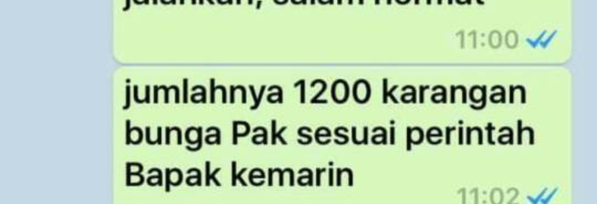 Wa Hoax Fitnah Pesan Bunga Atas Nama Ahok Dibuat Pendukung Anies