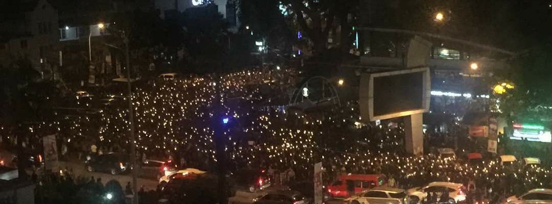 Aksi solidaritas Ahok Nyalakan Lilin Digelar di Medan Sumatera Utara