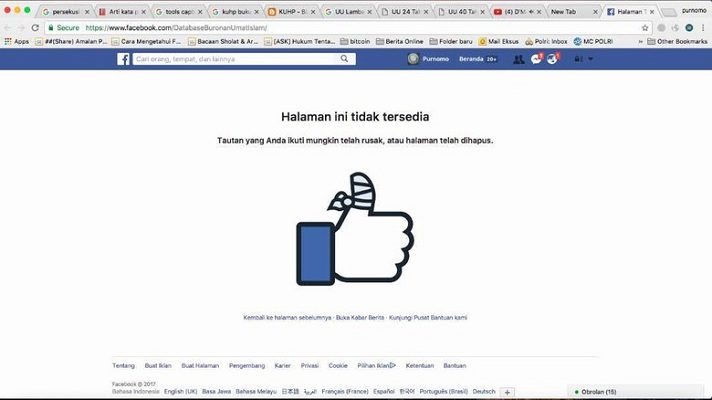 Akun Facebook yang Resahkan Netizen Sudah Diblokir, Polri: Jangan Main Hakim Sendiri