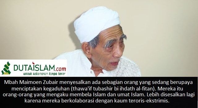 Mbah Moen, Muslim Indonesia Mayoritas Tidak Menginginkan Khilafah