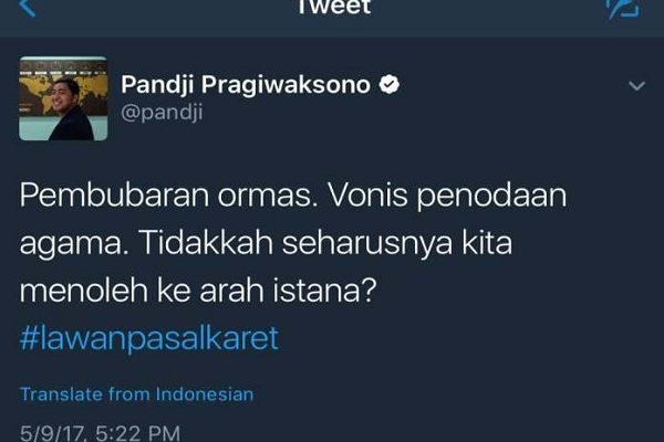 Hati-hati! Skenario Adu Domba, Pandji dan Anak Buah Prabowo