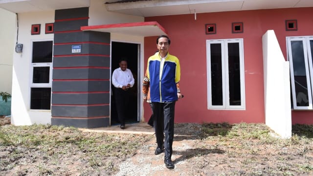 Jokowi Resmikan Proyek Rumah DP 1 Persen di Kalimantan Timur