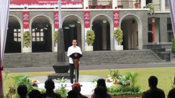 Jokowi Promosikan Pancasila dan Bhinneka Tunggal Ika di UGM Yogyakarta