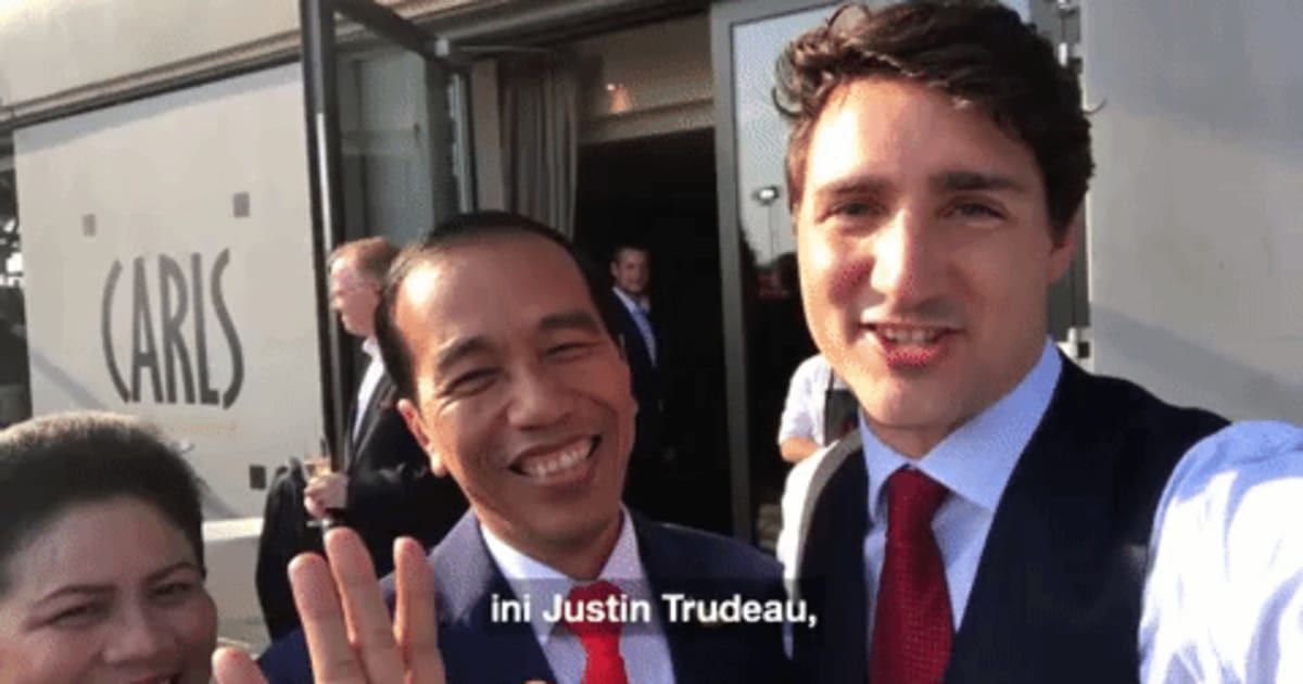 Keakraban Jokowi dan Trudeau dalam Vlog Melalui Youtube