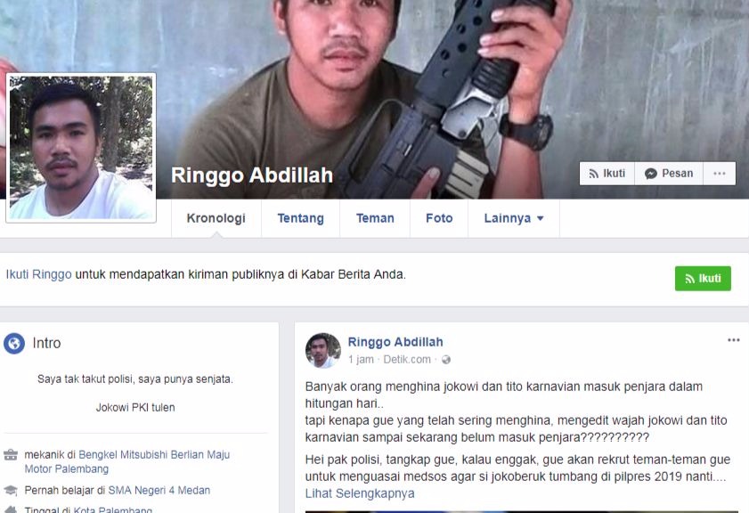 Akun Ini Sebut Polisi Anj*ng, Injak Foto Jokowi & Tantang Polisi