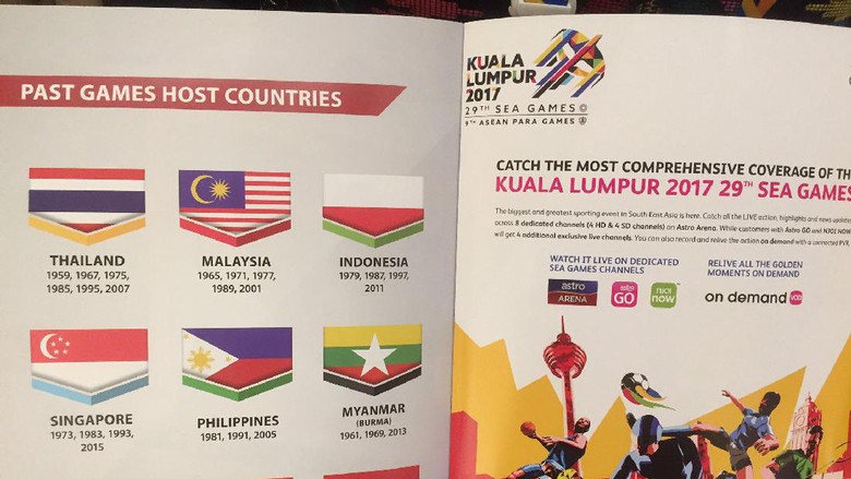 Malaysia Bikin Ulah, Buku Panduan SEA GAMES Bendera Indonesia Terbalik