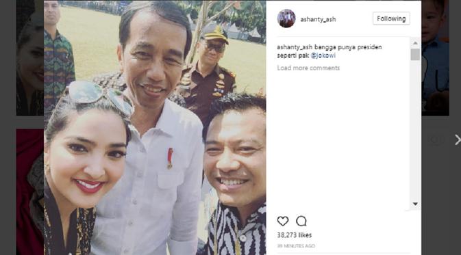 Netizen Heboh, Ashanty Unggah Status Keberhasilan Jokowi Memimpin Indonesia