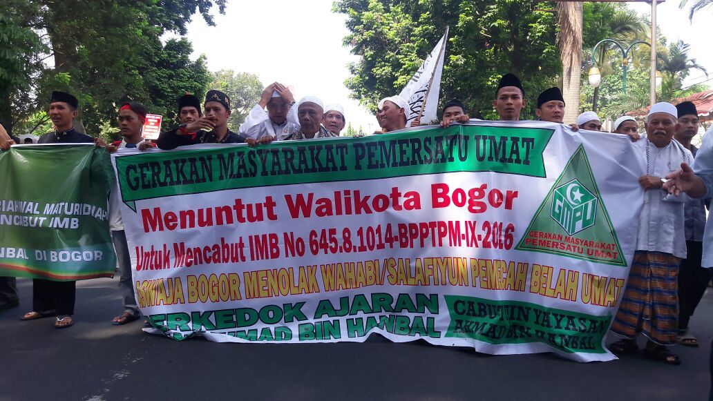 Pengajian Bikin Provokasi, Warga Bogor Demo Tolak Masjid Wahabi
