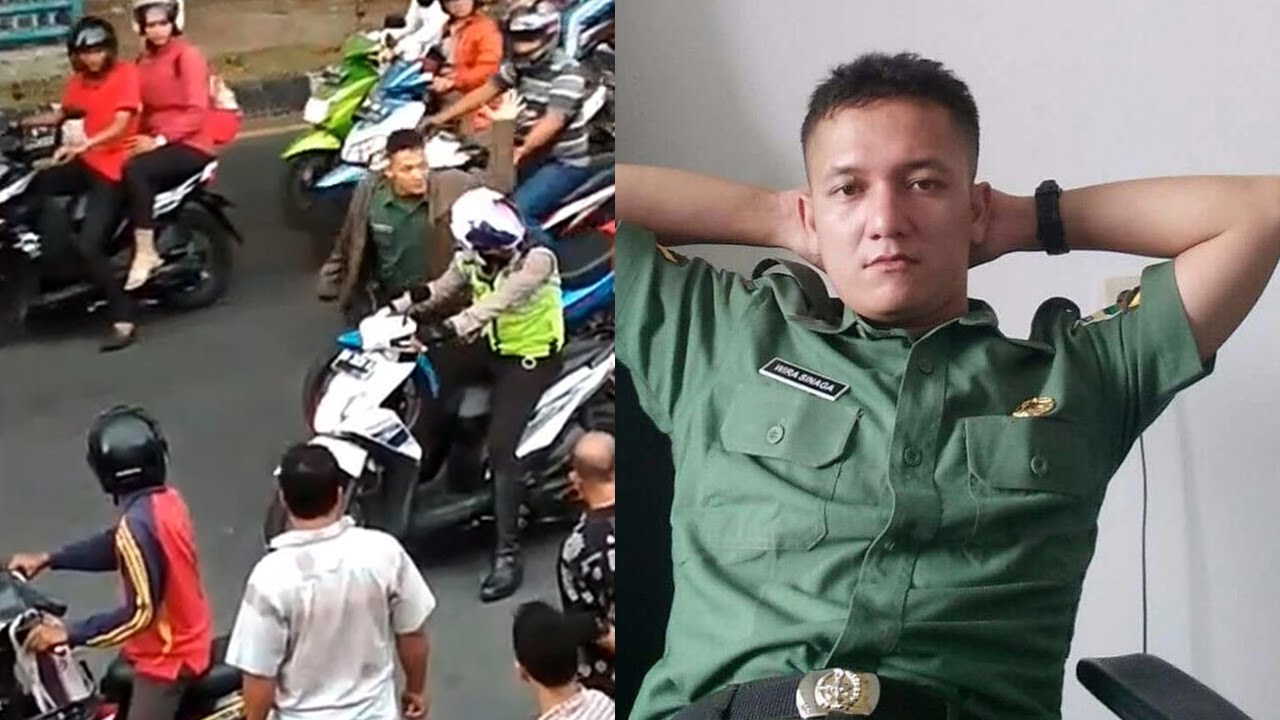 TNI Pukul Helm Polantas, Saat Ditahan Tangan Diborgol Kaki Dirantai