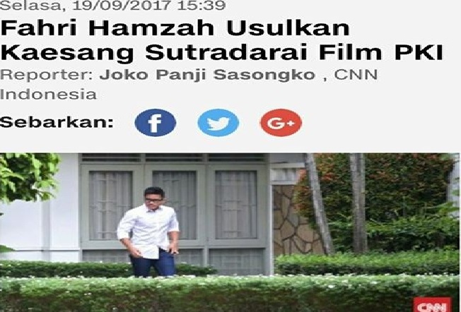 Fahri Hamzah Usulkan Kaesang Sutradarai Film PKI, Netizen Heboh