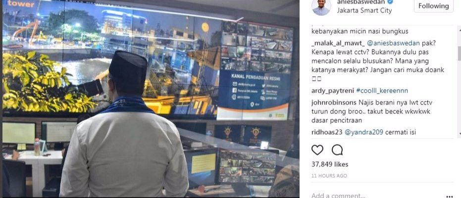 Anies Baswedan Kena Bulliyan Netizen Pantau Banjir Lewat Jakarta Smart City