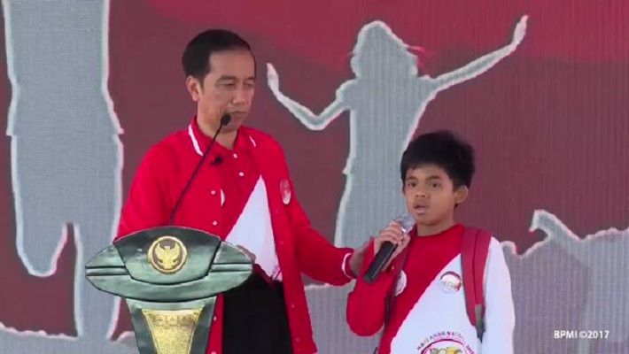 Video Anak SD 'Ingin Punya Istri Dua' Saat Ditanya Jokowi Cuma Editan