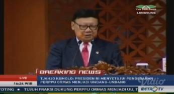 Perppu Ormas Kini Resmi Jadi Undang-Undang