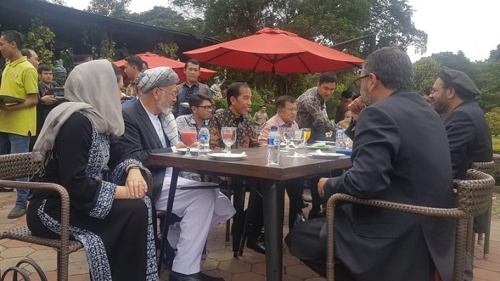 27 Delegasi Afghanistan Dijamu Colenak Hingga Bakso oleh Jokowi