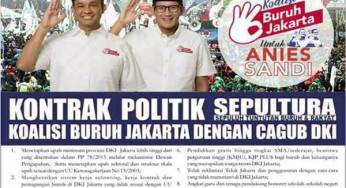 Buruh Dibohongin, Ini 10 Isi Kontrak Politik Buruh Jakarta dengan Anies-Sandi