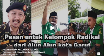 Pesan Banser Untuk Kelompok Radikal dari Lapangan Alun-Alun Garut