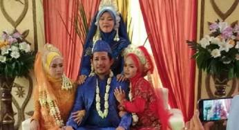 Viral Foto Pria Menikah dengan 3 Wanita di Pelaminan, Ini Faktanya
