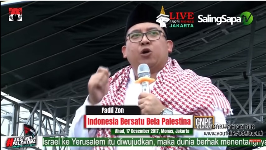 Aksi Bela Palestina Fadli Zon Malah Berikan Pesan Monohok Untuk Jokowi