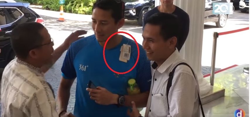 Viral! Video Sandi Uno Pakai Kaos Masih Ada Label Harganya, Ngakak Kometar Netizen