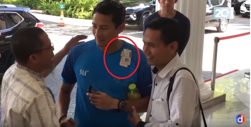 Viral! Video Sandi Uno Pakai Kaos Masih Ada Label Harganya, Ngakak Kometar Netizen