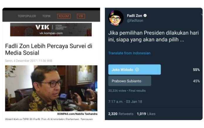 Fadli Zon Gelar Voting Capres, Jokowi Jadi Pemenang, Fahri Tertawa Saat Intip Polling