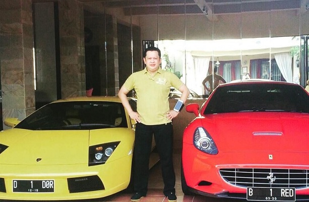 Fakta Mengejutkan Soal Nama Pemilik Ferrari B 1 RED di Foto Bamsoet