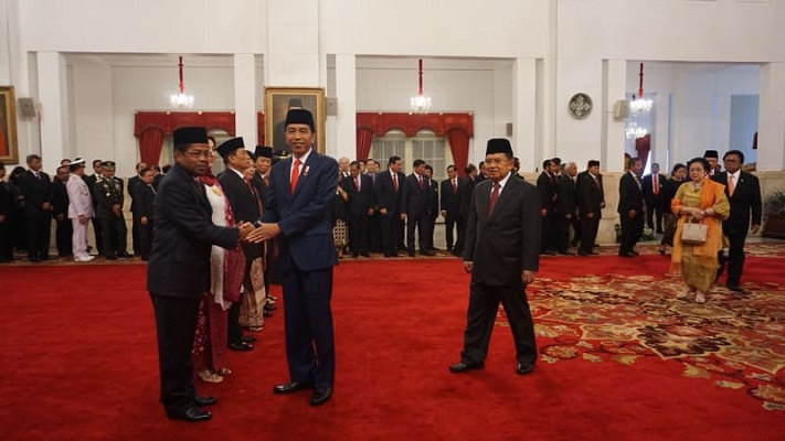 Jokowi Lantik Idrus Marham, Agum, Moeldoko dan Yuyu Sutisna