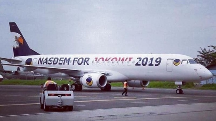 Nasdem For Jokowi 2019, Pesawat yang Disiapkan Sambut Pemilu 2019