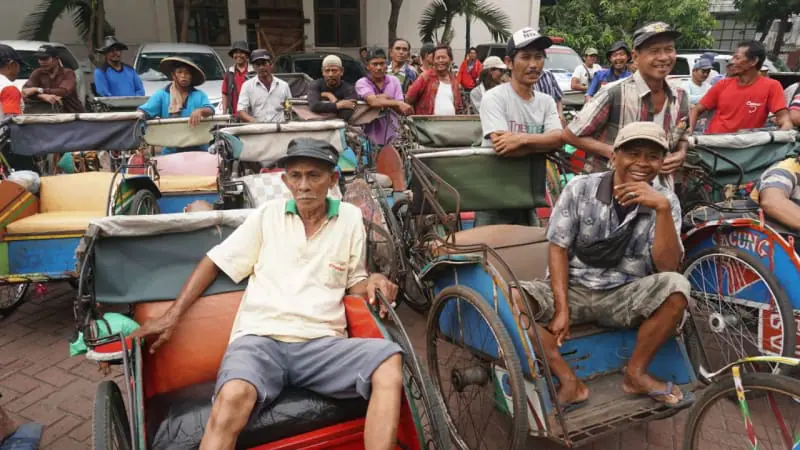 Reaksi Tukang Becak dan Warga Saat Sandi Sebut Tentang Pelatihan Cara Genjot yang Benar
