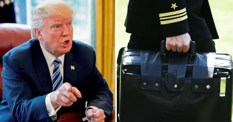 Terlihat Biasa, Ternyata Tas Presiden AS Donald Trump Ada Tombol Nuklirnya