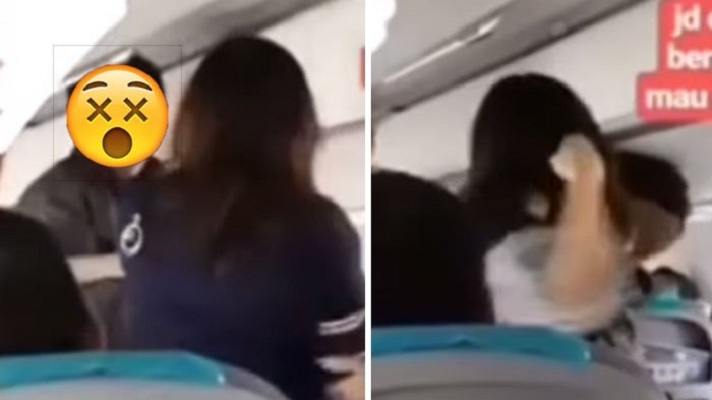 Wanita Penumpang Pesawat Beri Bogem Mentah ke Pelaku Pelecehan