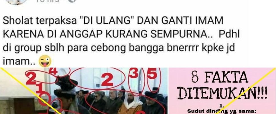 Hoax Beredar Viral, Soal Sholat Jokowi Menjadi Imam tidak Syah, Ini Penjelasan Wartawan yang Berada di Lokasi