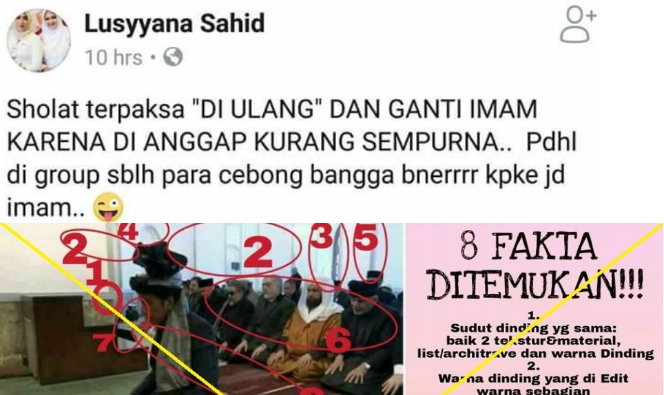 Hoax Beredar Viral, Soal Sholat Jokowi Menjadi Imam tidak Syah, Ini Penjelasan Wartawan yang Berada di Lokasi