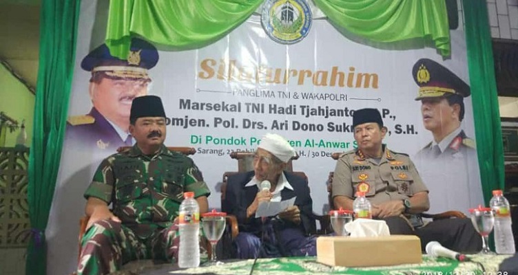 Panglima TNI dan Wakapolri Sowan Mbah Moen Terkait Pemilu 2019