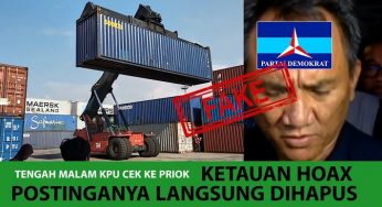 Hoax 7 Kontainer Kotak Suara Tercoblos Dilaporkan ke Bareskrim