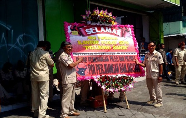 Karangan Bunga dari PDIP yang Ditafsirkan Negatif oleh Ketua BPN Prabowo