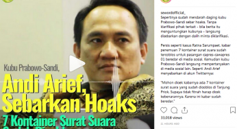 Pembuat Hoax 7 Kontainer Surat Suara Tercoblos Akhirnya Tertangkap