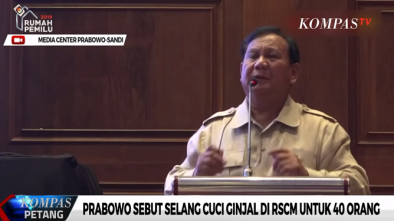 RSCM Bantah Prabowo Soal Selang Cuci Darah Dipakai 40 Pasien