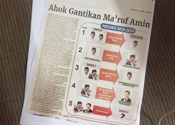 Dilaporkan Soal Artikel 'Ahok Gantikan Ma'ruf Amin', Ini Klarifikasi Indopos