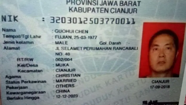 Heboh TKA China di Cianjur Miliki e-KTP, Begini Penjelasan dan Aturannya