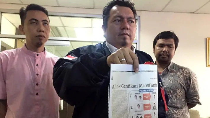 TKN Jokowi-Ma'ruf Laporkan Koran Indopos ke Dewan Pers Karena Fitnah