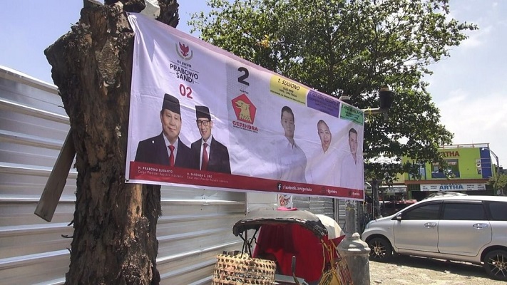 Takmir Keberatan Ramai Atribut Kampanye Prabowo di Sekitar Masjid Kauman