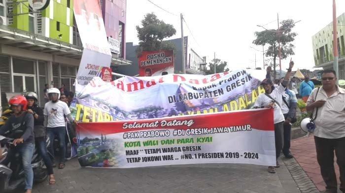 Video Rombongan Prabowo yang Dikawal FPI Ricuh dengan Pendukung Jokowi di Gersik