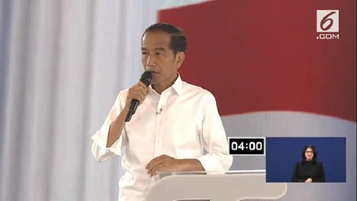 Jokowi Kenalkan Konsep Pemerintahan 'Dilan' Saat Paparkan Visi Misi