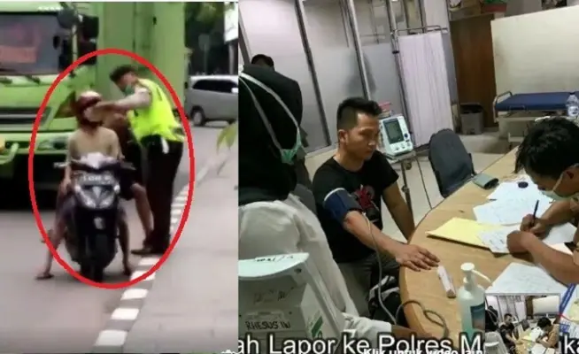 Video Viral Polisi Pukuli Warga karena Tak Terima Direkam Saat Menilang