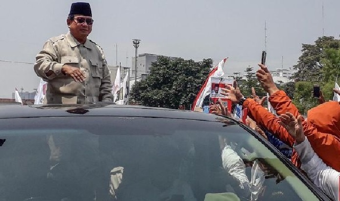 Viral Video Prabowo Subianto Marah-marah di Atas Mobil, BPN Beri Klarifikasi