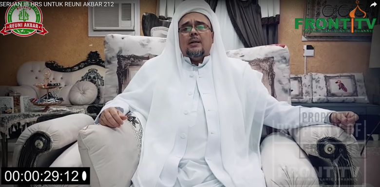 Habib Rizieq Akan Sampaikan Instruksi Lewat Video dari Mekkah di Ijtimak Ulama III