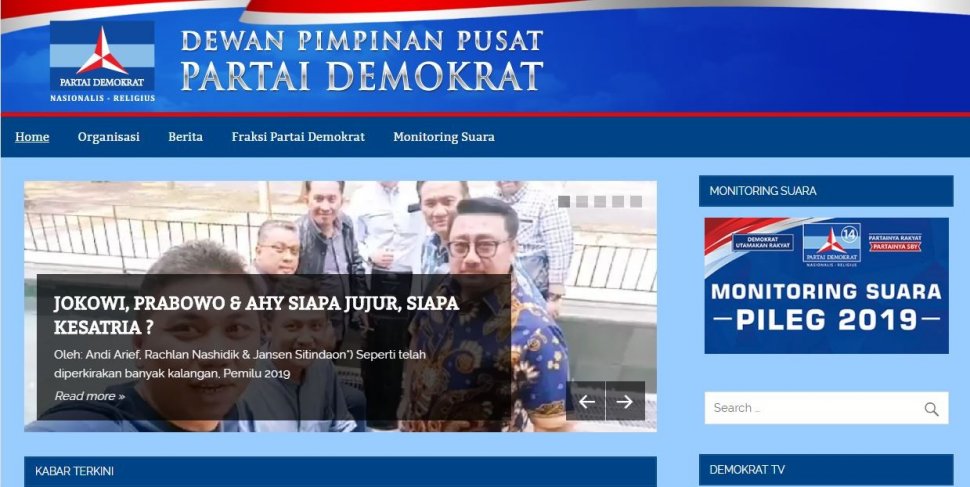 Situs Resmi DPP Demokrat: Prabowo Harus Jujur, Benarkah Punya Bukti Menang?